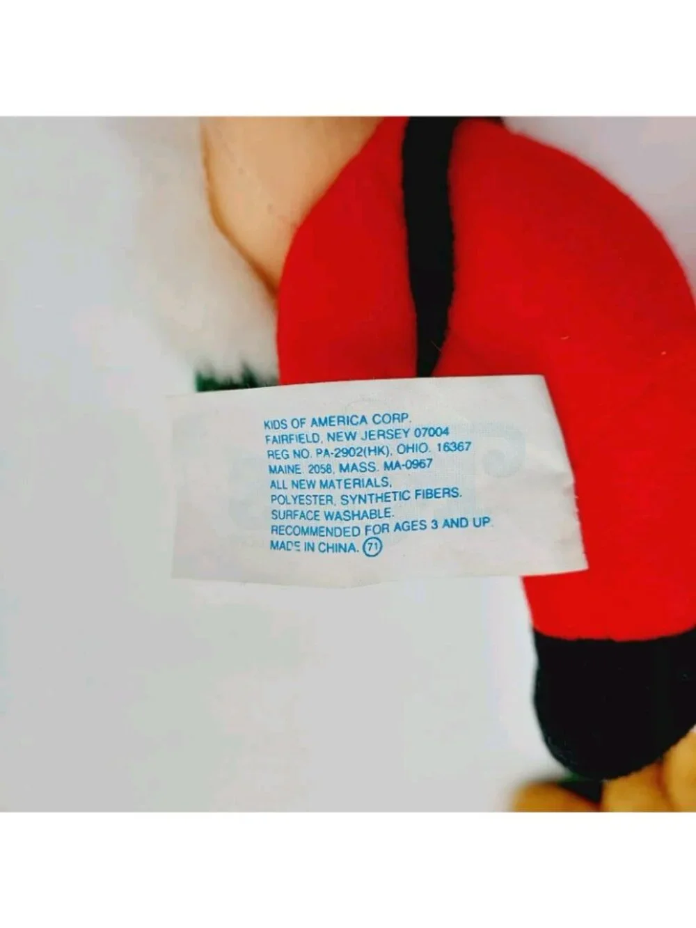 Kids of America Corp Santa Claus Plush Stuffed 6